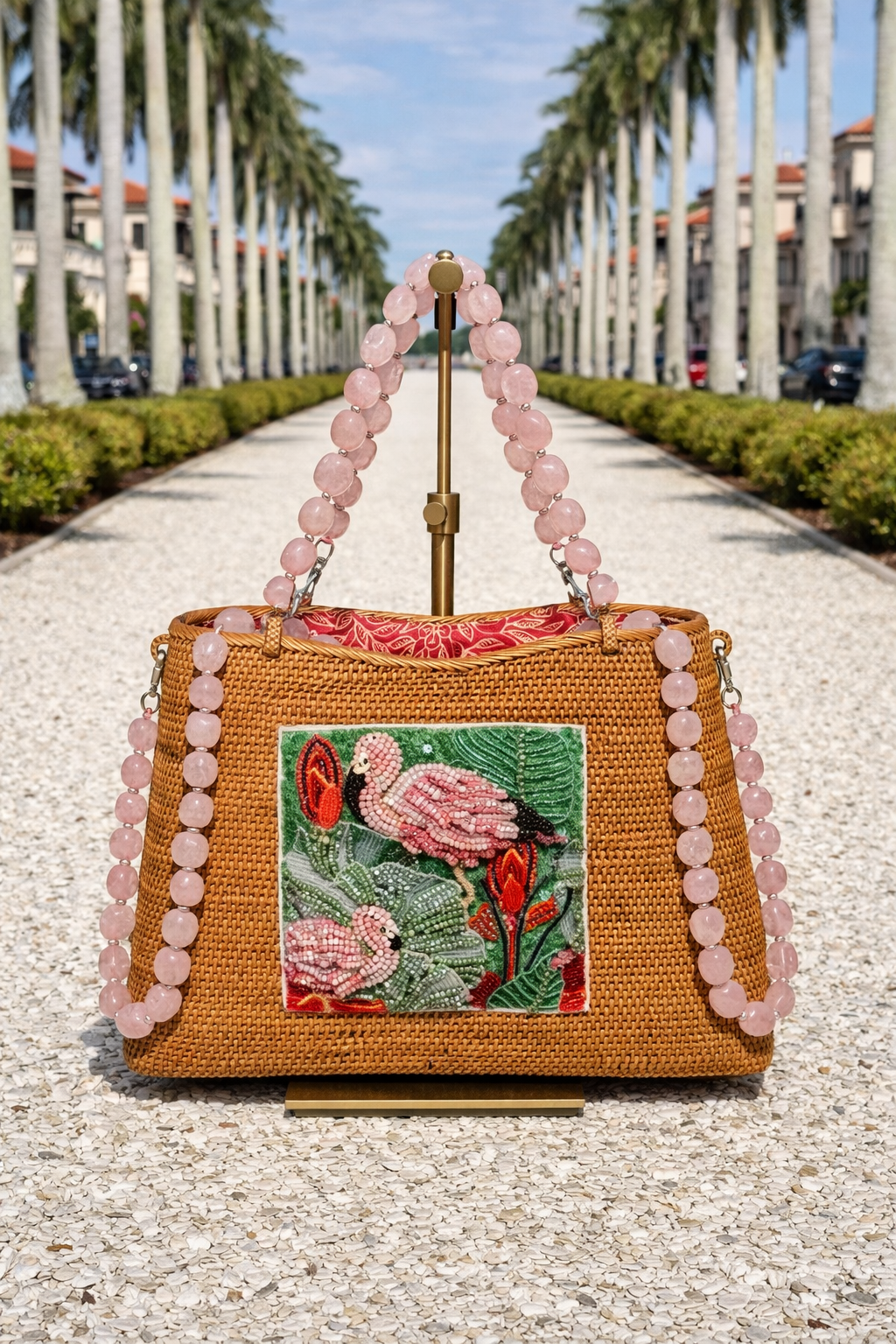 Rose Quartz Flamingo Crystal Tote – Pimenta
